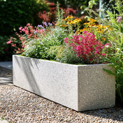 Zinc Galvanised Stone Effect Trough Planter